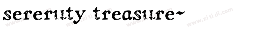 sereruty treasure字体转换